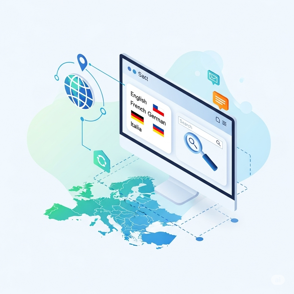 Multilinguales Webdesign und EU-Marktausrichtung